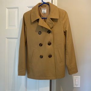 Camel colored pea coat